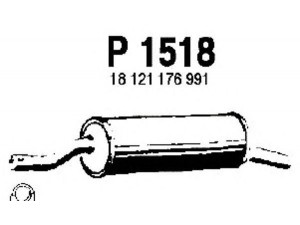 FENNO P1518 galinis duslintuvas 
 Išmetimo sistema -> Duslintuvas
18121176991