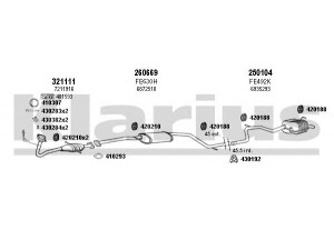 KLARIUS 360996E išmetimo sistema 
 Išmetimo sistema -> Išmetimo sistema, visa