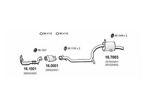ASSO ART1171 išmetimo sistema 
 Išmetimo sistema -> Išmetimo sistema, visa