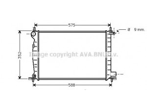 AVA QUALITY COOLING FDA2224 radiatorius, variklio aušinimas