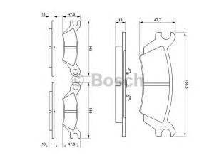 BOSCH 0 986 468 990 stabdžių trinkelių rinkinys, diskinis stabdys 
 Techninės priežiūros dalys -> Papildomas remontas