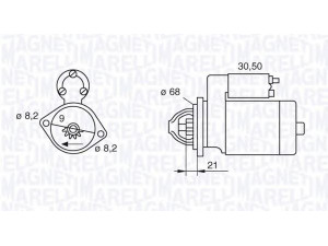 MAGNETI MARELLI 063522604010 starteris 
 Elektros įranga -> Starterio sistema -> Starteris
96 208 782, 96 550 792
