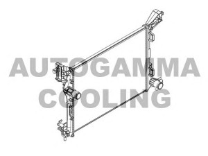 AUTOGAMMA 107208 radiatorius, variklio aušinimas 
 Aušinimo sistema -> Radiatorius/alyvos aušintuvas -> Radiatorius/dalys
51887898