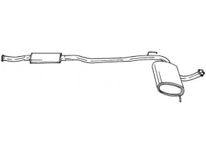 AKS DASIS SG50442 vidurinis duslintuvas 
 Išmetimo sistema -> Duslintuvas
7700798192