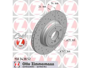 ZIMMERMANN 150.3438.52 stabdžių diskas 
 Dviratė transporto priemonės -> Stabdžių sistema -> Stabdžių diskai / priedai
3421 6 765 889