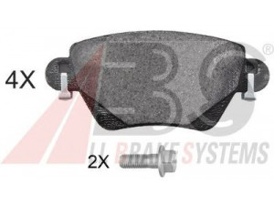 A.B.S. 37897 OE stabdžių trinkelių rinkinys, diskinis stabdys 
 Techninės priežiūros dalys -> Papildomas remontas
7701 207 187