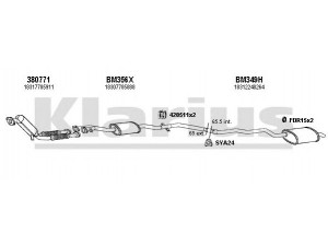 KLARIUS 060500U išmetimo sistema