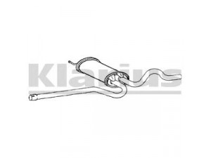 KLARIUS VW466B vidurinis duslintuvas 
 Išmetimo sistema -> Duslintuvas
3B0253409J, 3B0253409N, 3B0253409J