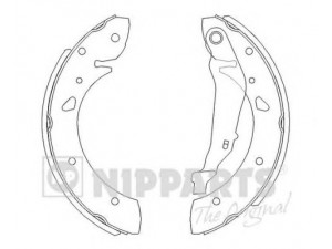 NIPPARTS J3502069 stabdžių trinkelių komplektas 
 Techninės priežiūros dalys -> Papildomas remontas
04495-05020