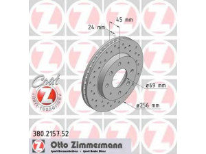 ZIMMERMANN 380.2157.52 stabdžių diskas 
 Dviratė transporto priemonės -> Stabdžių sistema -> Stabdžių diskai / priedai
MB 407639, MB 668 107, MB 668 886