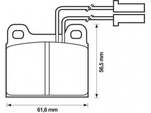 BENDIX 571384B stabdžių trinkelių rinkinys, diskinis stabdys 
 Techninės priežiūros dalys -> Papildomas remontas
0060720645, 0060740842, 60720645