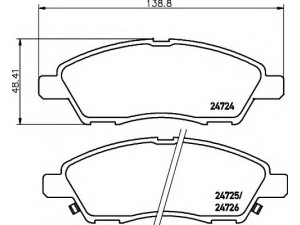 HELLA 8DB 355 014-071 stabdžių trinkelių rinkinys, diskinis stabdys 
 Techninės priežiūros dalys -> Papildomas remontas
410600T386, D10601HL0B, D1060ED500