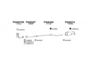 VENEPORTE 450505 išmetimo sistema 
 Išmetimo sistema -> Išmetimo sistema, visa