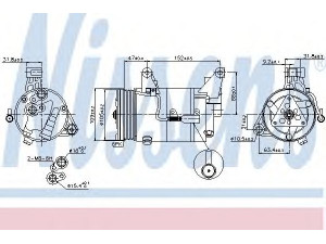 NISSENS 89340 kompresorius, oro kondicionierius 
 Oro kondicionavimas -> Kompresorius/dalys
64521171210, 64521171310, 64526918122