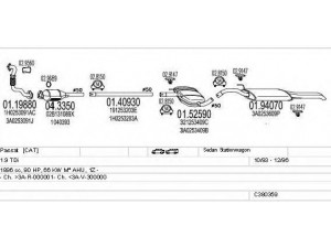 MTS C380359003218 išmetimo sistema 
 Išmetimo sistema -> Išmetimo sistema, visa