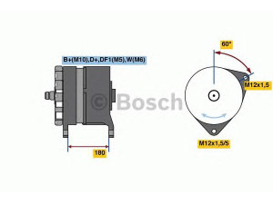 BOSCH 0 986 080 360 kintamosios srovės generatorius 
 Elektros įranga -> Kint. sr. generatorius/dalys -> Kintamosios srovės generatorius
008 154 67 02, 009 154 25 02, A 008 154 67 02