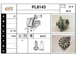 SNRA PL8143 kintamosios srovės generatorius