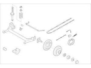 DELPHI FORD-03900-R rato pakaba 
 Ašies montavimas/vairavimo mechanizmas/ratai -> Prekių paieška pagal schemą