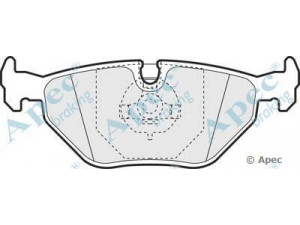 APEC braking PAD590 stabdžių trinkelių rinkinys, diskinis stabdys 
 Techninės priežiūros dalys -> Papildomas remontas
34211154221, 34211157044, 34211157334