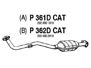 FENNO P361DCAT katalizatoriaus keitiklis 
 Išmetimo sistema -> Katalizatoriaus keitiklis
BM80038H, 2024901819