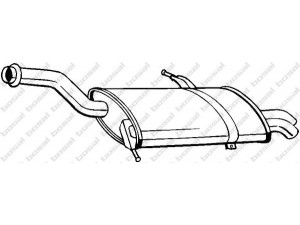 BOSAL 135-085 galinis duslintuvas 
 Išmetimo sistema -> Duslintuvas
1730.96, 1730.KQ, 1730.96, 1730.KQ