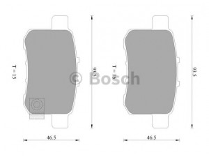 BOSCH 0 986 AB2 273 stabdžių trinkelių rinkinys, diskinis stabdys 
 Techninės priežiūros dalys -> Papildomas remontas
43022-TA0-A00
