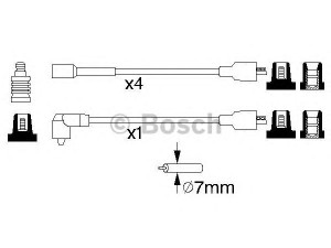 BOSCH 0 986 356 864 uždegimo laido komplektas 
 Kibirkšties / kaitinamasis uždegimas -> Uždegimo laidai/jungtys
90350542, 90350542