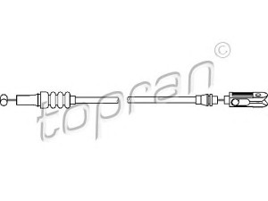 TOPRAN 400 944 gaubto trosas 
 Kėbulas -> Liukai/stogai/durys/stoglangis/sulankstomas stogas -> Gaubtas/dalys/garso izoliacinė medžiaga
124 880 00 59