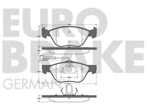 EUROBRAKE 5502222340 stabdžių trinkelių rinkinys, diskinis stabdys 
 Techninės priežiūros dalys -> Papildomas remontas
9947936, 9947955, 9948334, 9949132