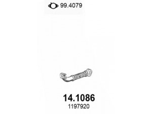 ASSO 14.1086 išleidimo kolektorius 
 Išmetimo sistema -> Išmetimo vamzdžiai
1115189, 1119590, 1148369, 1197920