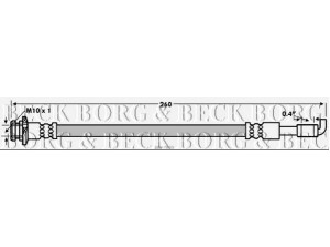 BORG & BECK BBH7659 stabdžių žarnelė 
 Stabdžių sistema -> Stabdžių žarnelės
46210-JD620