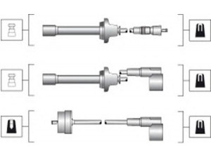 MAGNETI MARELLI 941045250512 uždegimo laido komplektas 
 Kibirkšties / kaitinamasis uždegimas -> Uždegimo laidai/jungtys