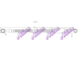 Brovex-Nelson H6076 stabdžių žarnelė 
 Stabdžių sistema -> Stabdžių žarnelės
13136715, 13194247, 13334943, 5562260