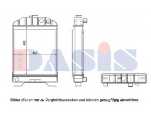 AKS DASIS 440571N radiatorius, variklio aušinimas
