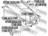 FEBEST 0125-3GSU45 vikšro valdymo svirtis 
 Ašies montavimas/vairavimo mechanizmas/ratai -> Valdymo svirtis/pasukamosios svirties sujungimas -> Vairo trauklės (valdymo svirtis, išilginis balansyras, diago
48780-48081