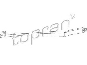 TOPRAN 113 484 valytuvo svirtis, priekinio stiklo apliejiklis 
 Priekinio stiklo valymo sistema -> Valytuvo svirtis/guolis
1Z1 955 409, 1Z1 955 409A