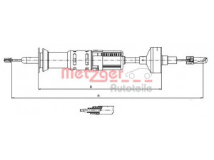 METZGER 10.3412 sankabos trosas 
 Dviratė transporto priemonės -> Kabeliai ir tachometro velenaai -> Sankabos trosas
191 721 335AB, 191 721 335AB, 191 721 335D