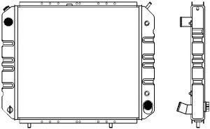 SAKURA  Automotive 1631-0203 radiatorius, variklio aušinimas