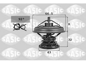 SASIC 9000701 termostatas, aušinimo skystis 
 Aušinimo sistema -> Termostatas/tarpiklis -> Thermostat
11531712043, 11531743542