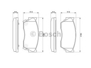 BOSCH 0 986 460 997 stabdžių trinkelių rinkinys, diskinis stabdys 
 Techninės priežiūros dalys -> Papildomas remontas
41060 50Y90, 41060 50Y91, 41060 50Y93