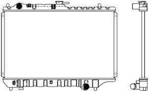 SAKURA  Automotive 1300-0115 radiatorius, variklio aušinimas