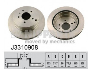 NIPPARTS J3310908 stabdžių diskas 
 Dviratė transporto priemonės -> Stabdžių sistema -> Stabdžių diskai / priedai
20968395, 96625873