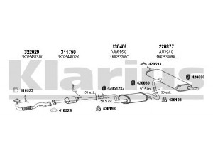 KLARIUS 940580E išmetimo sistema