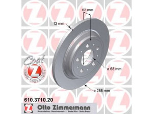 ZIMMERMANN 610.3710.20 stabdžių diskas 
 Dviratė transporto priemonės -> Stabdžių sistema -> Stabdžių diskai / priedai
272429