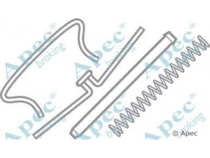 APEC braking KIT210 priedų komplektas, stabdžių trinkelė 
 Stabdžių sistema -> Būgninis stabdys -> Dalys/priedai