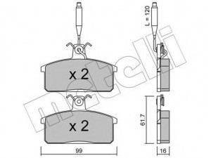 METELLI 22-0026-3 stabdžių trinkelių rinkinys, diskinis stabdys 
 Techninės priežiūros dalys -> Papildomas remontas
9939353, SE127165081A