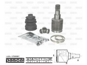 PASCAL G78008PC jungčių komplektas, kardaninis velenas
44117-54G20
