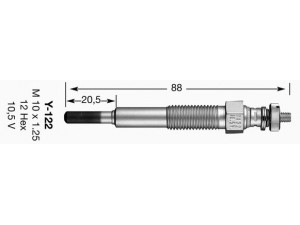 NGK 6925 kaitinimo žvakė
4869-18140, 4869-18140A