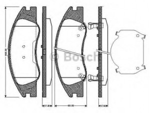 BOSCH 0 986 TB2 892 stabdžių trinkelių rinkinys, diskinis stabdys 
 Techninės priežiūros dalys -> Papildomas remontas
581012FA21, 58101 2FA10, 58101 2FA20