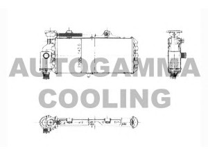 AUTOGAMMA 104355 radiatorius, variklio aušinimas
2345747